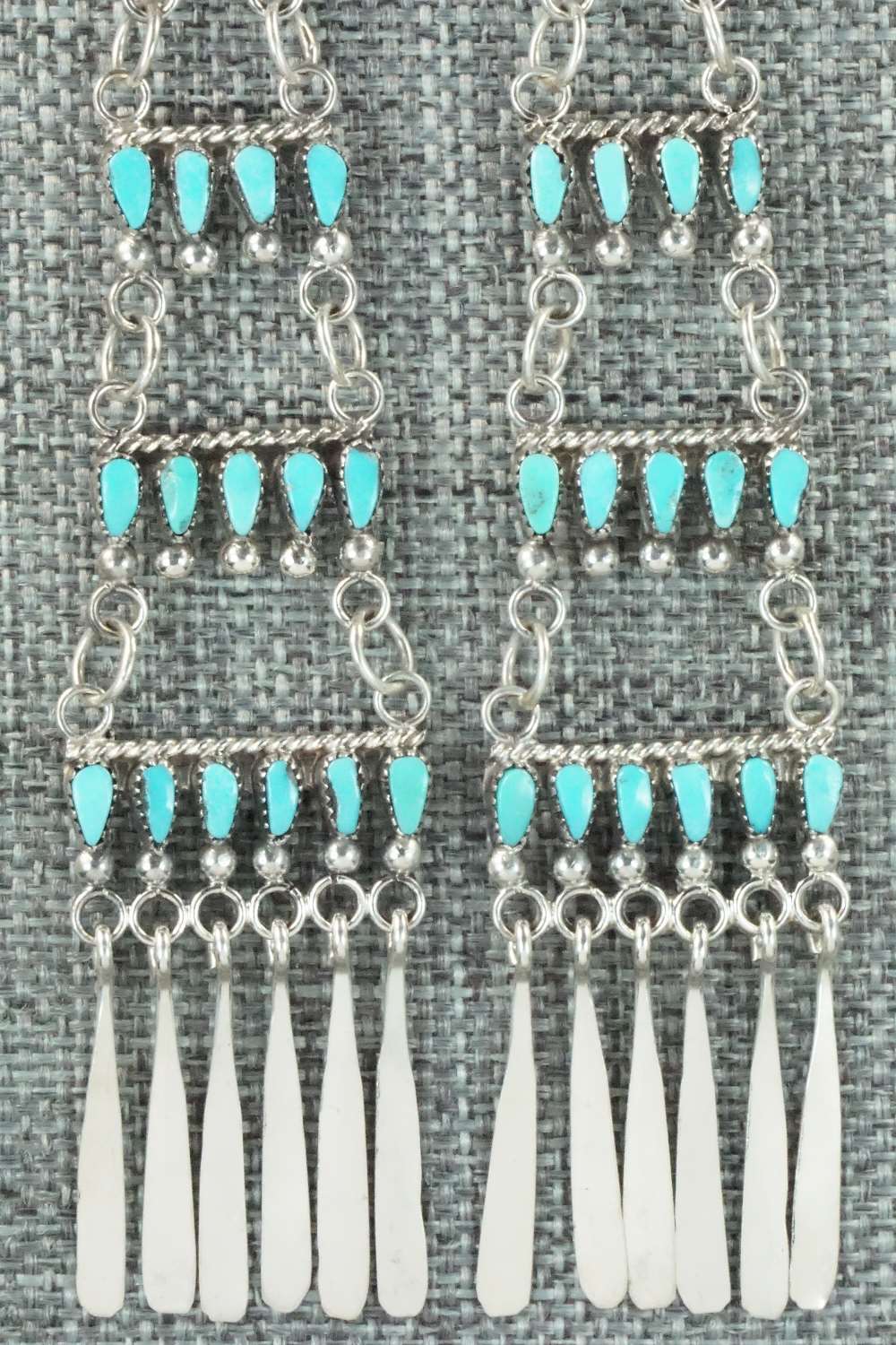 Turquoise & Sterling Silver Earrings - Milburn Dishta