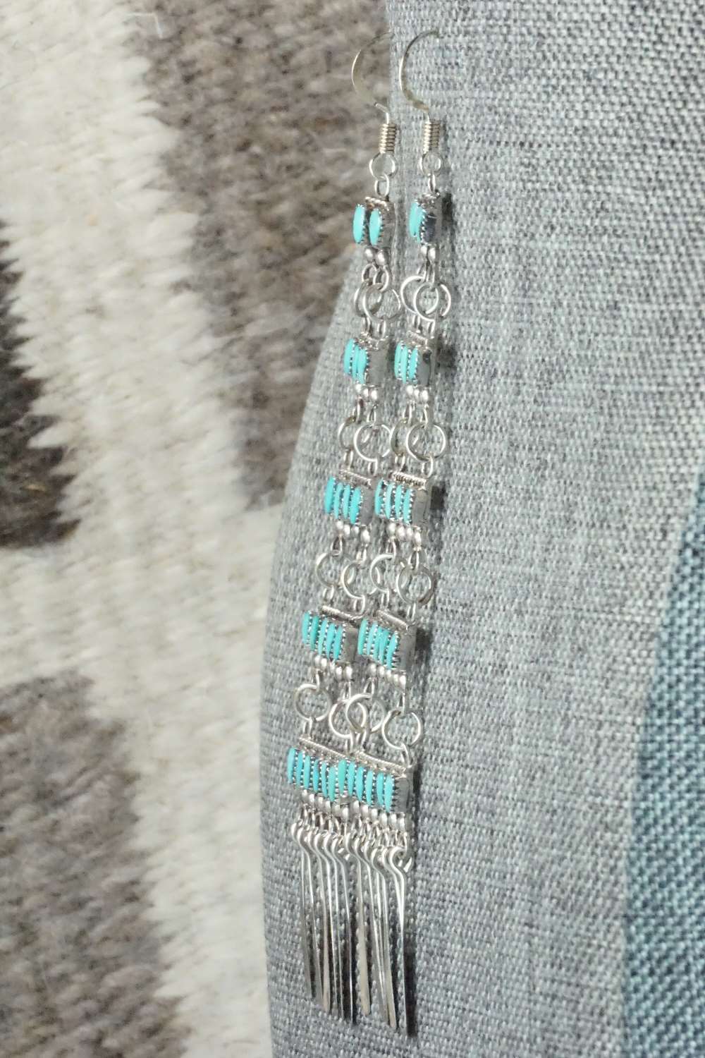 Turquoise & Sterling Silver Earrings - Milburn Dishta