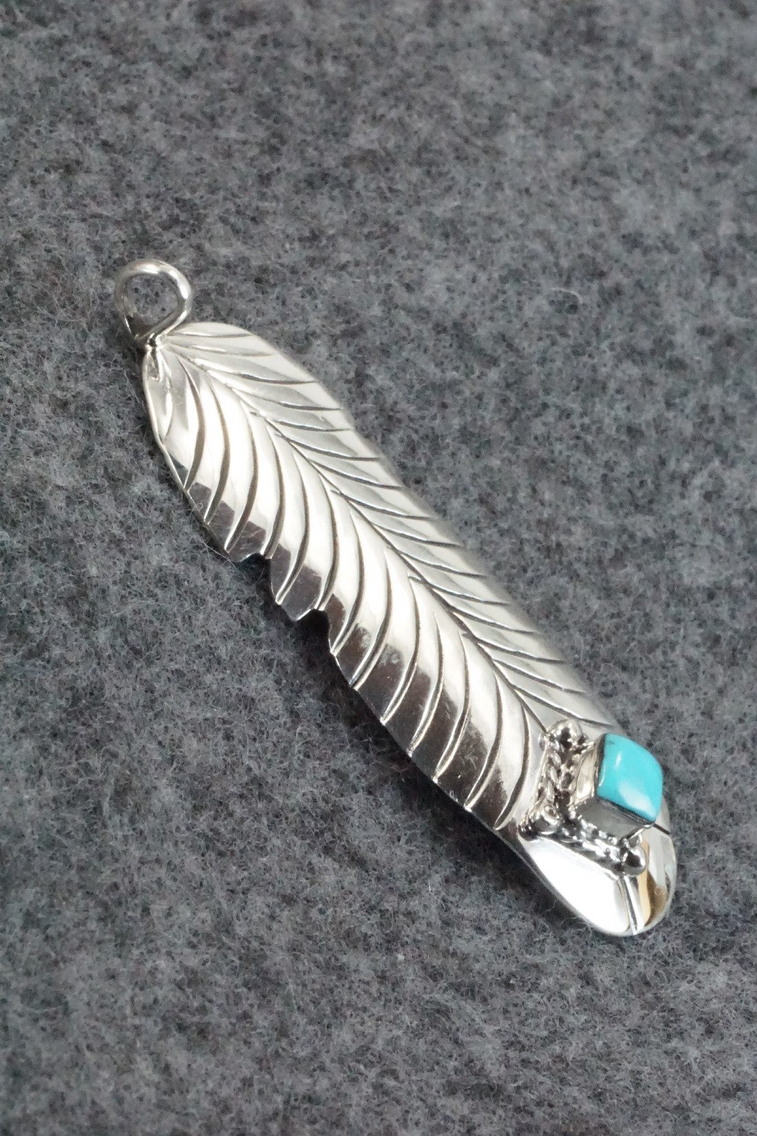 Turquoise & Sterling Silver Pendant - Raymond Yazzie
