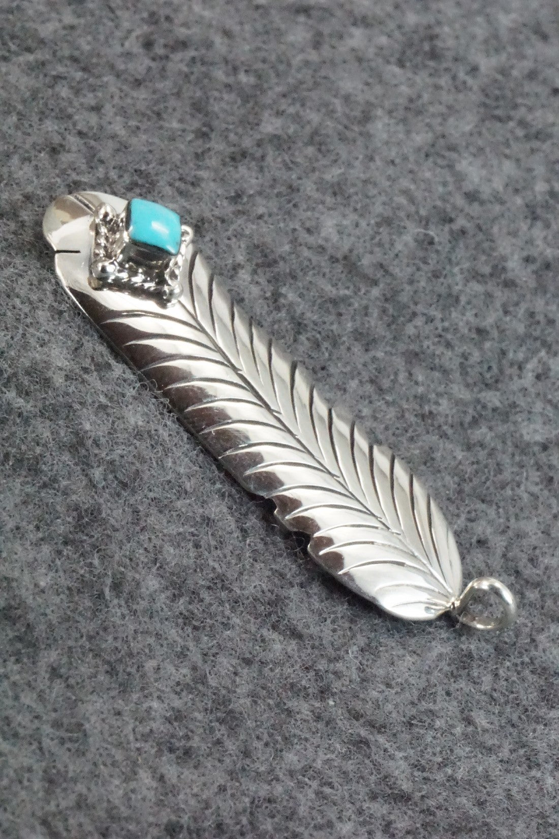 Turquoise & Sterling Silver Pendant - Raymond Yazzie