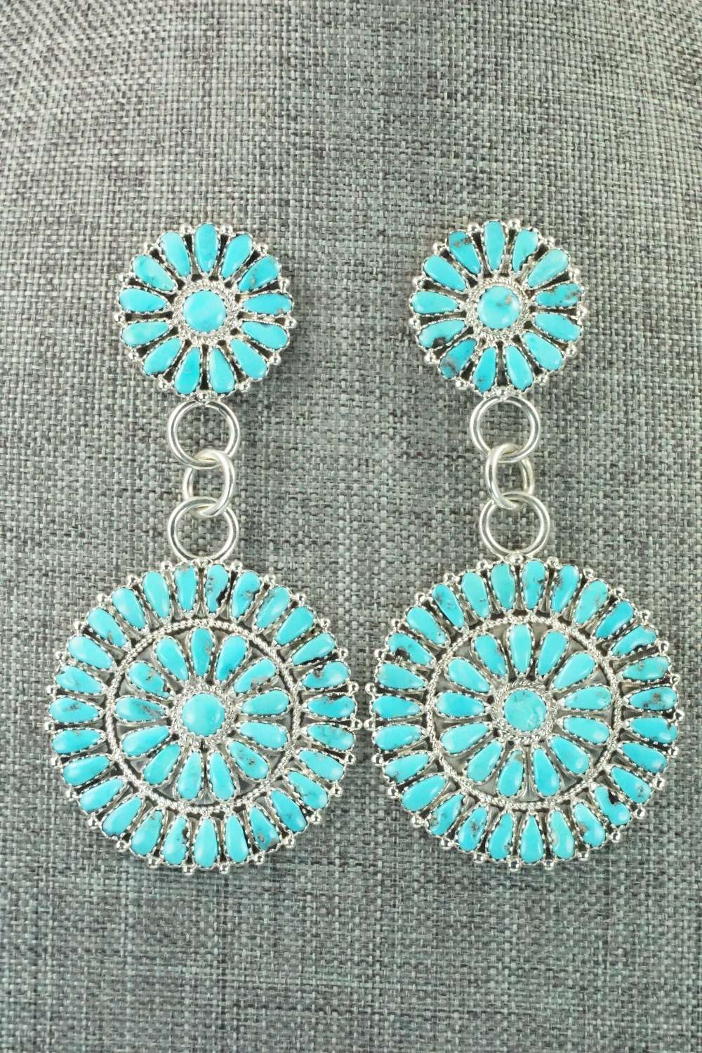 Turquoise & Sterling Silver Earrings - Justin Wilson