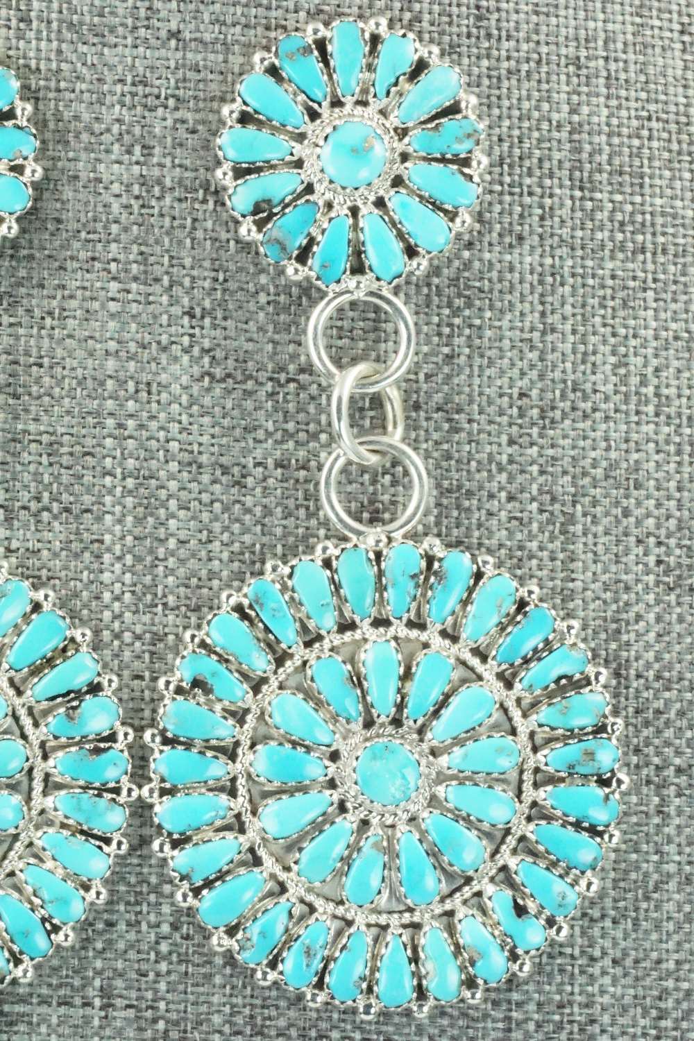 Turquoise & Sterling Silver Earrings - Justin Wilson