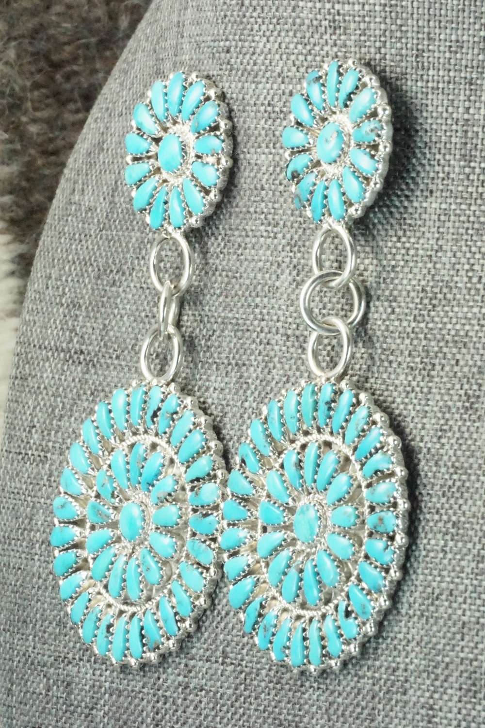 Turquoise & Sterling Silver Earrings - Justin Wilson