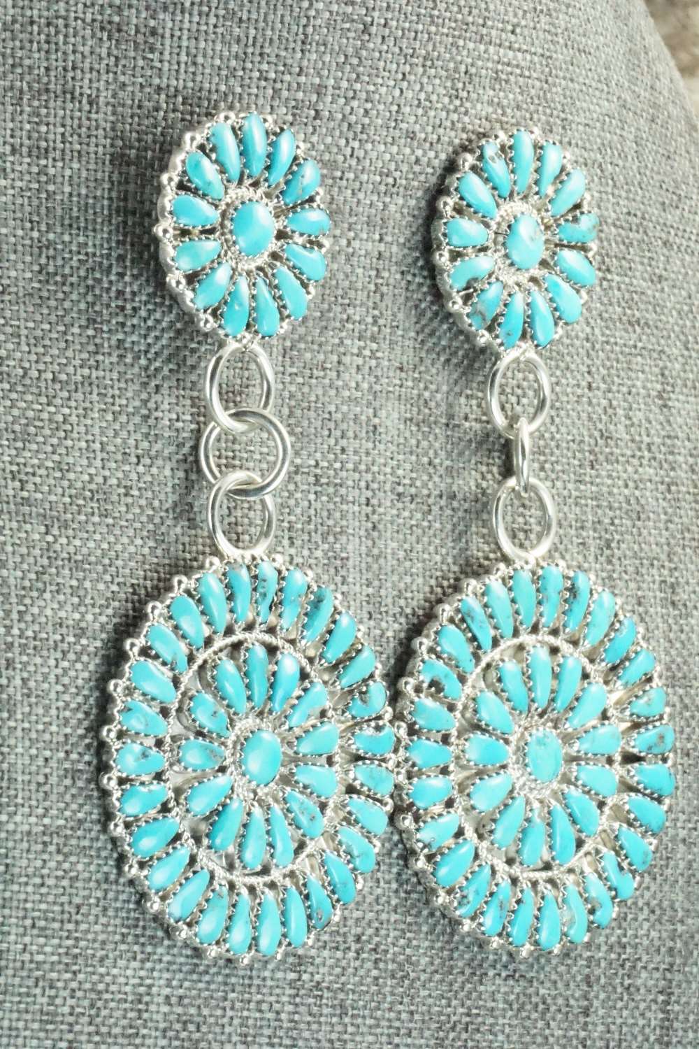 Turquoise & Sterling Silver Earrings - Justin Wilson