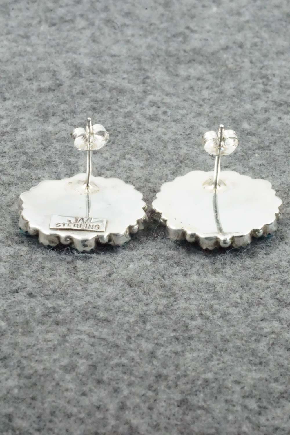 Turquoise & Sterling Silver Earrings - Justina Wilson
