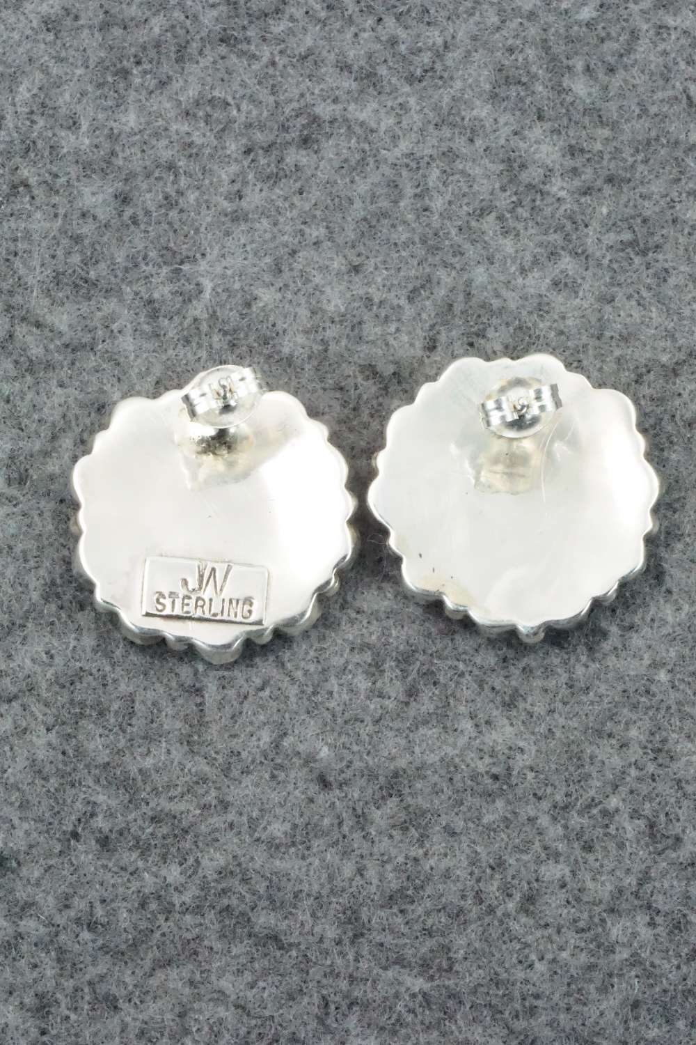 Turquoise & Sterling Silver Earrings - Justina Wilson