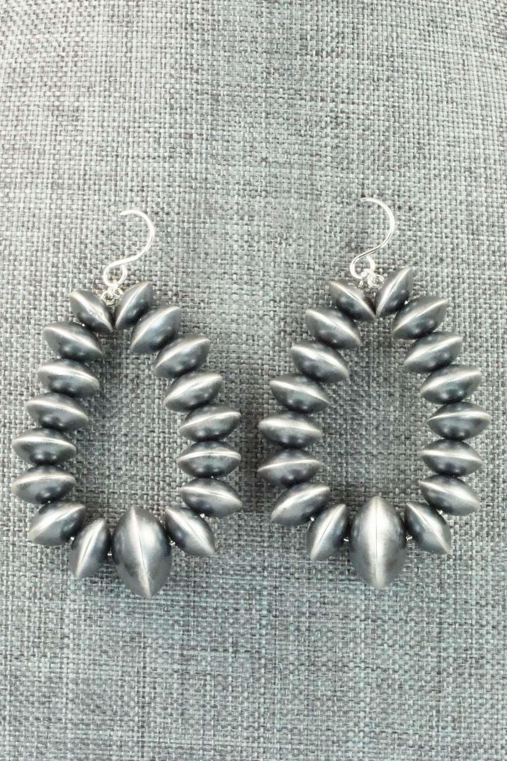 Sterling Silver Navajo Pearl Earrings - Tonisha Haley