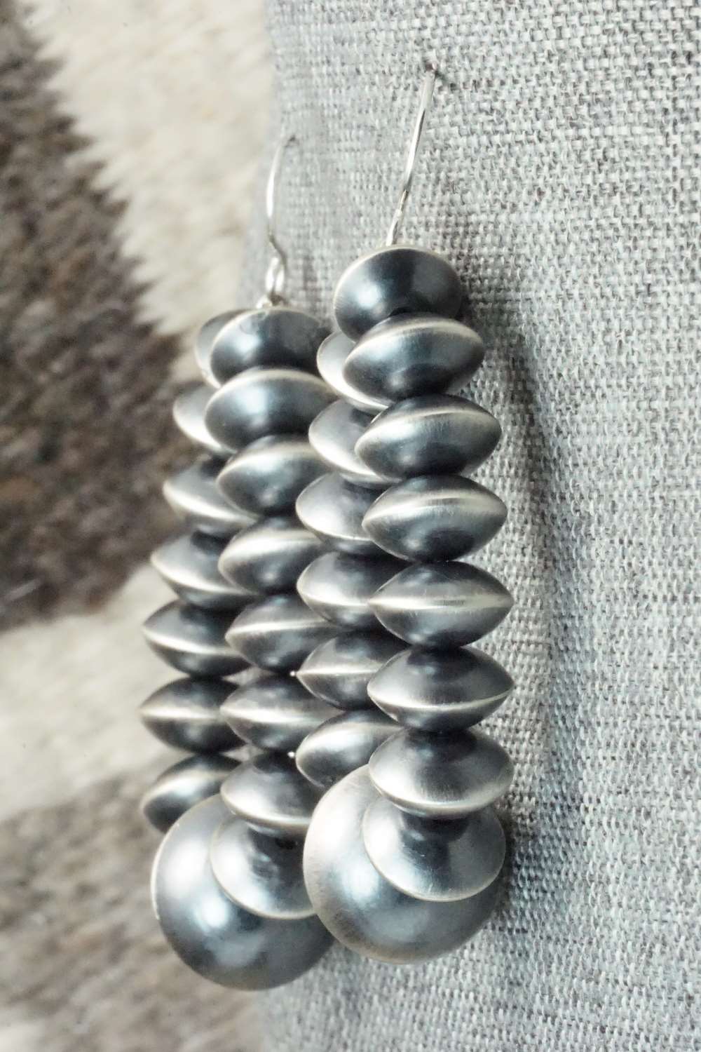 Sterling Silver Navajo Pearl Earrings - Tonisha Haley