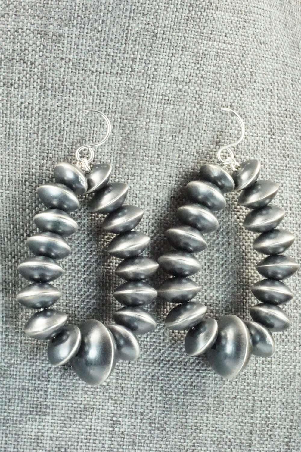 Sterling Silver Navajo Pearl Earrings - Tonisha Haley