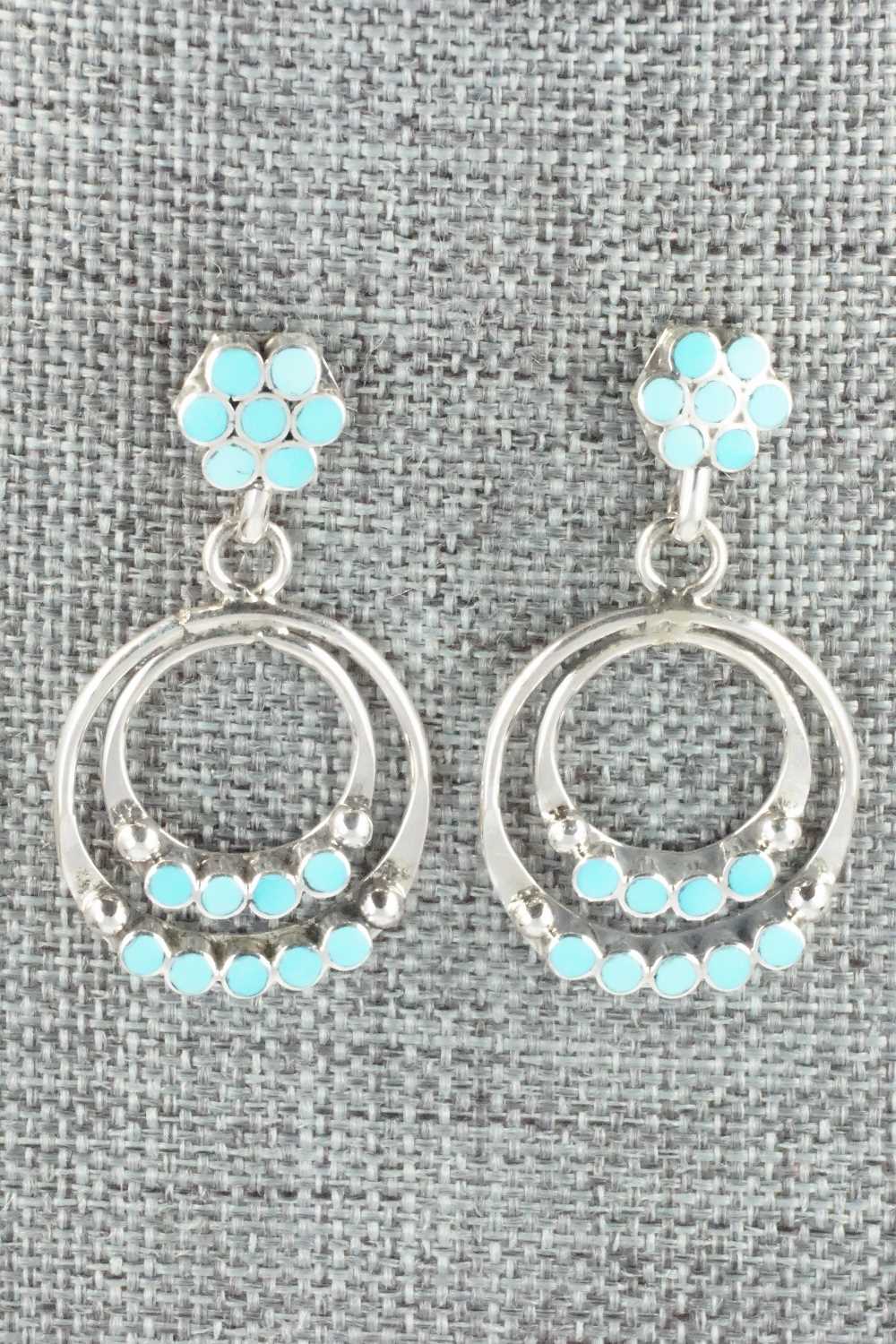 Turquoise & Sterling Silver Earrings - Michelle Peina