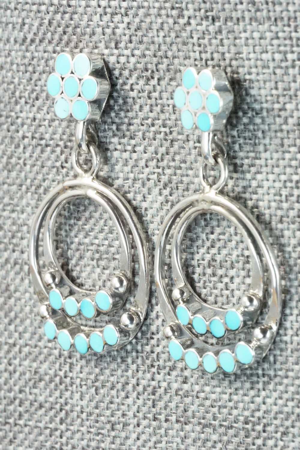 Turquoise & Sterling Silver Earrings - Michelle Peina