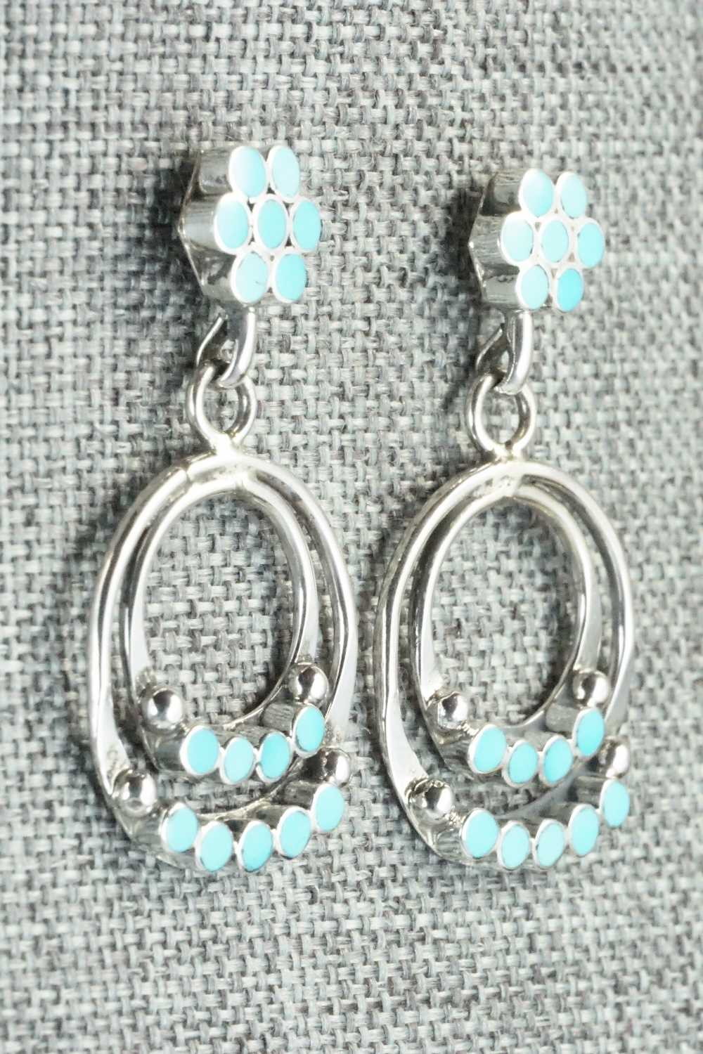 Turquoise & Sterling Silver Earrings - Michelle Peina