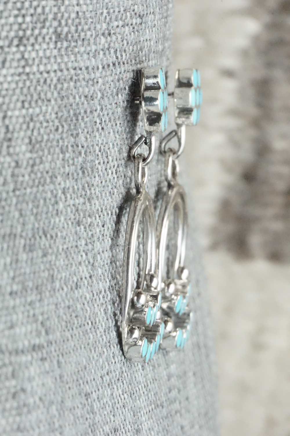 Turquoise & Sterling Silver Earrings - Michelle Peina