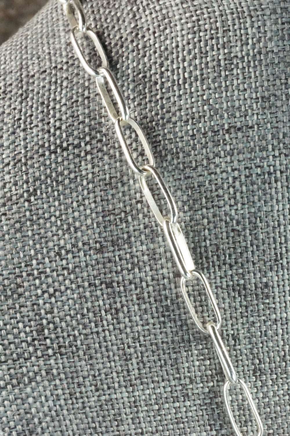 White Buffalo and Sterling Silver Necklace - Kenny Calavaza