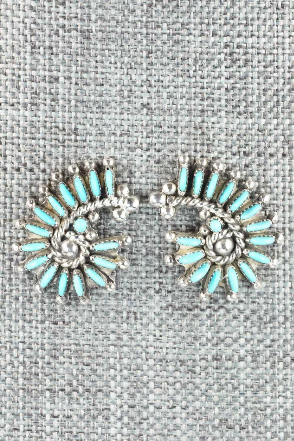 Turquoise & Sterling Silver Earrings - Connie Wyaco