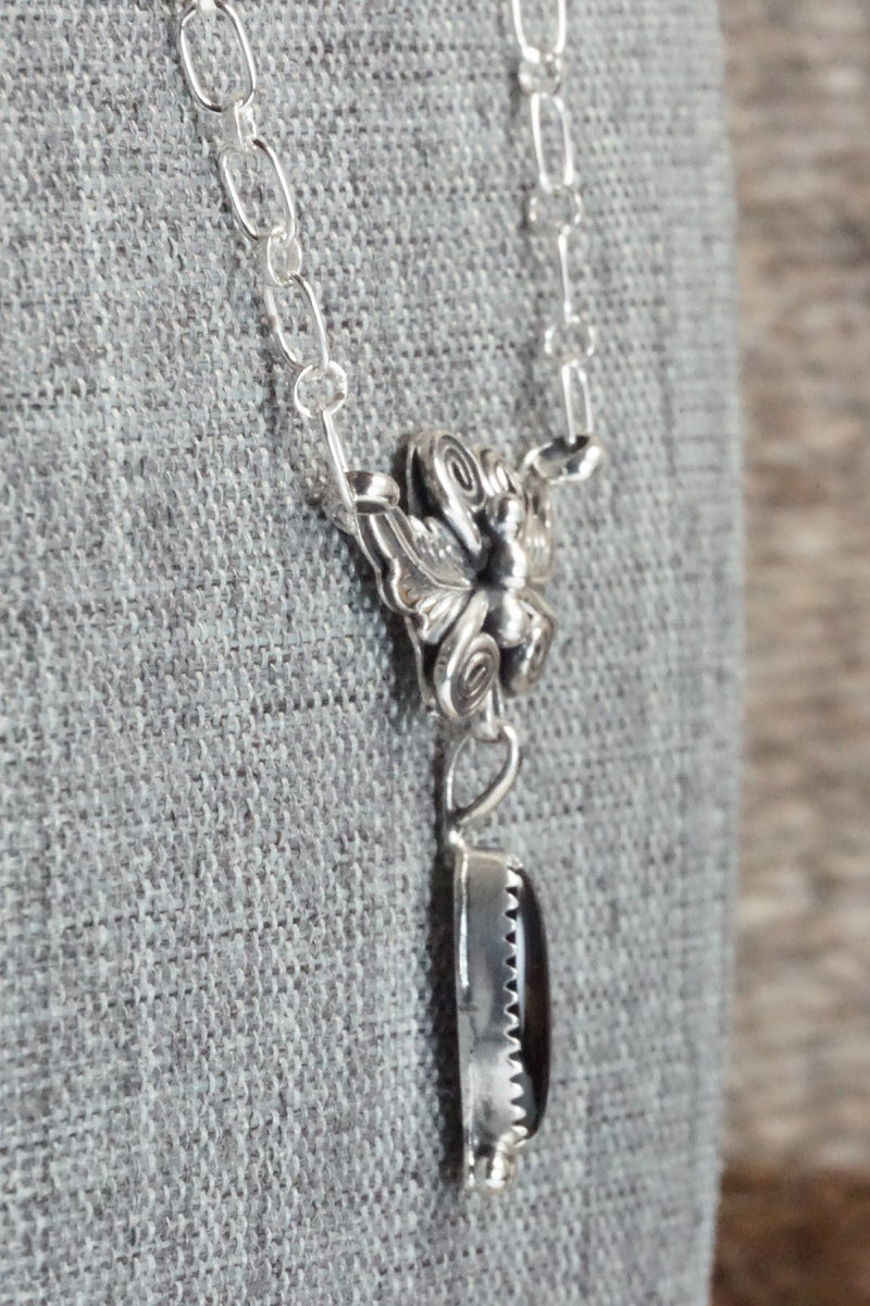 Onyx & Sterling Silver Necklace - Annie Spencer