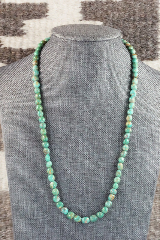 Turquoise & Spiny Oyster Necklace - Joe Garcia