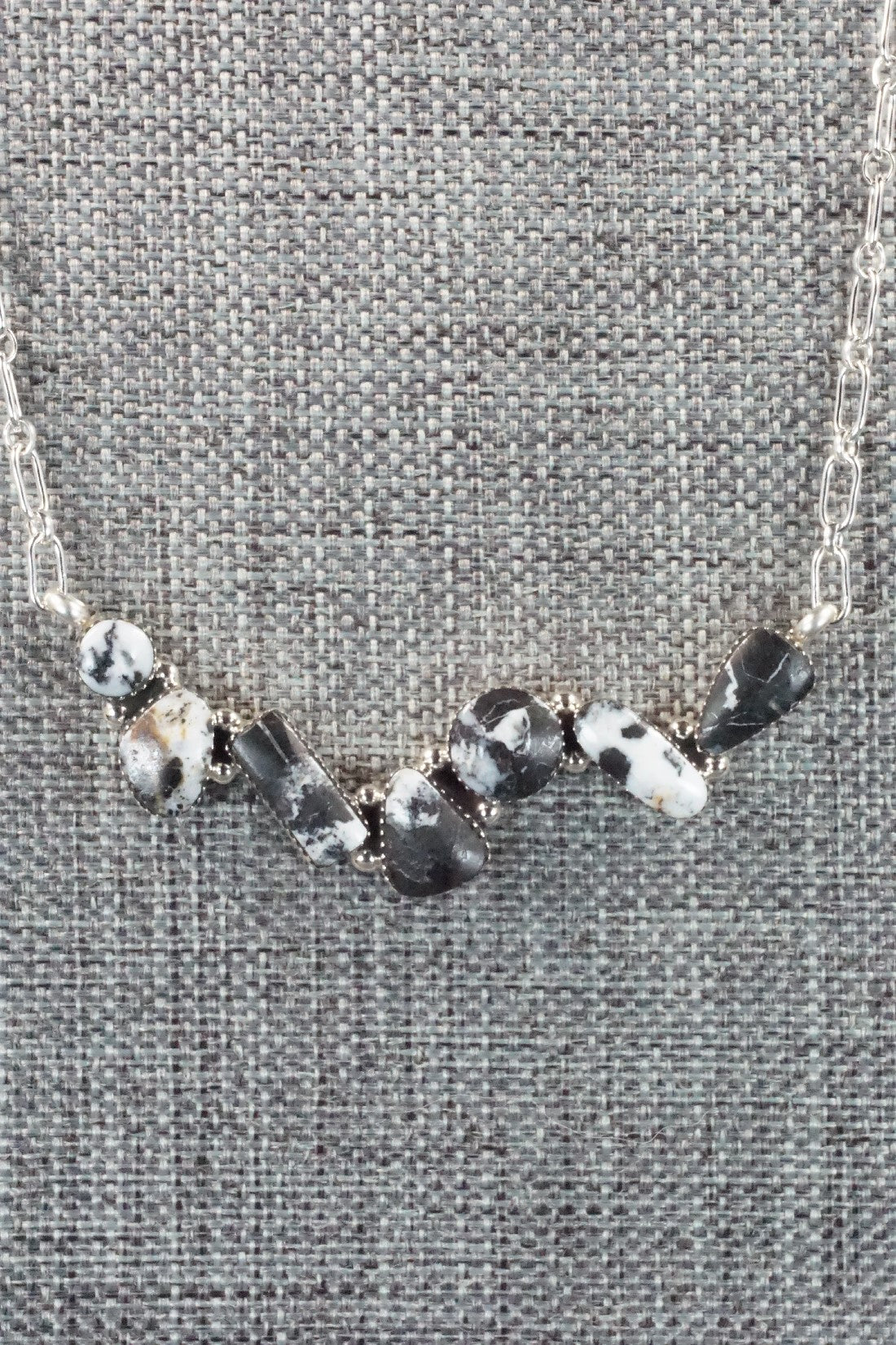 White Buffalo & Sterling Silver Necklace - David Lopez