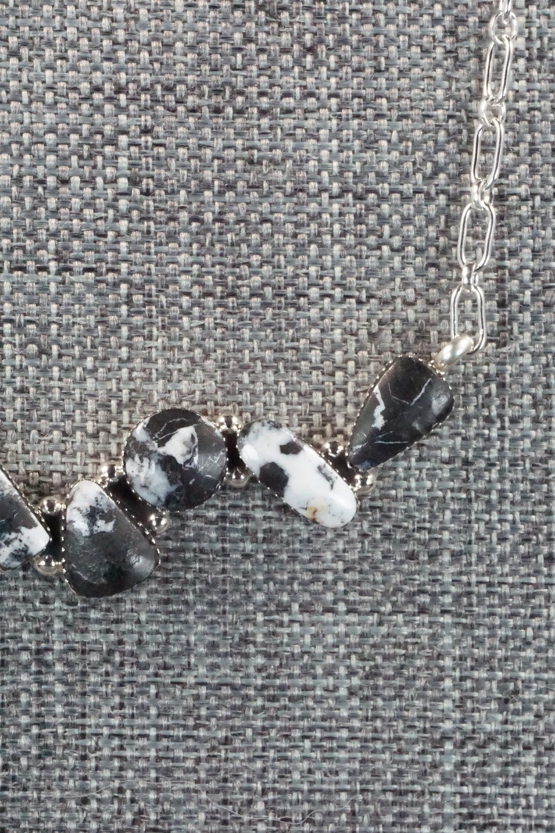 White Buffalo & Sterling Silver Necklace - David Lopez