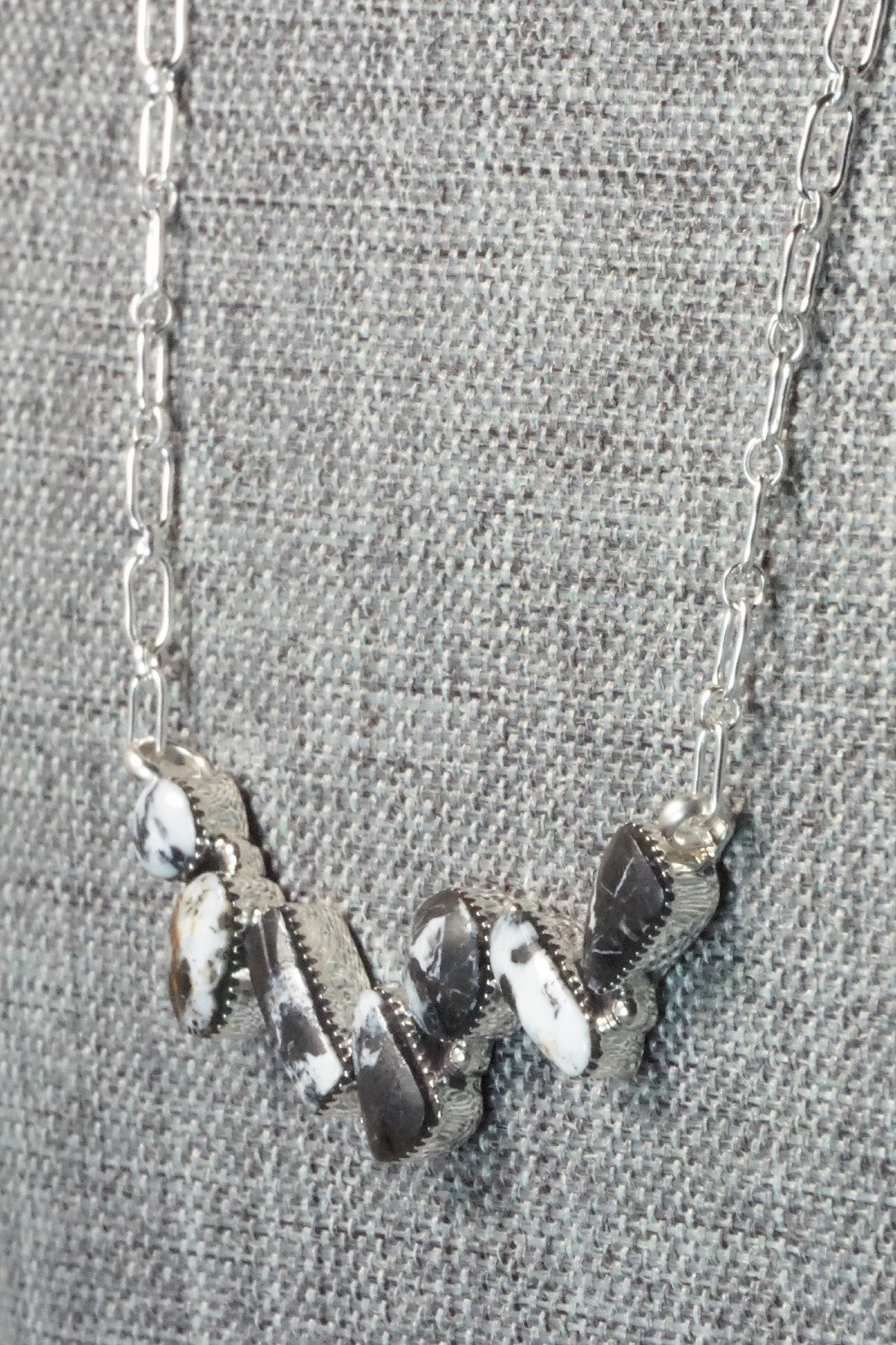 White Buffalo & Sterling Silver Necklace - David Lopez