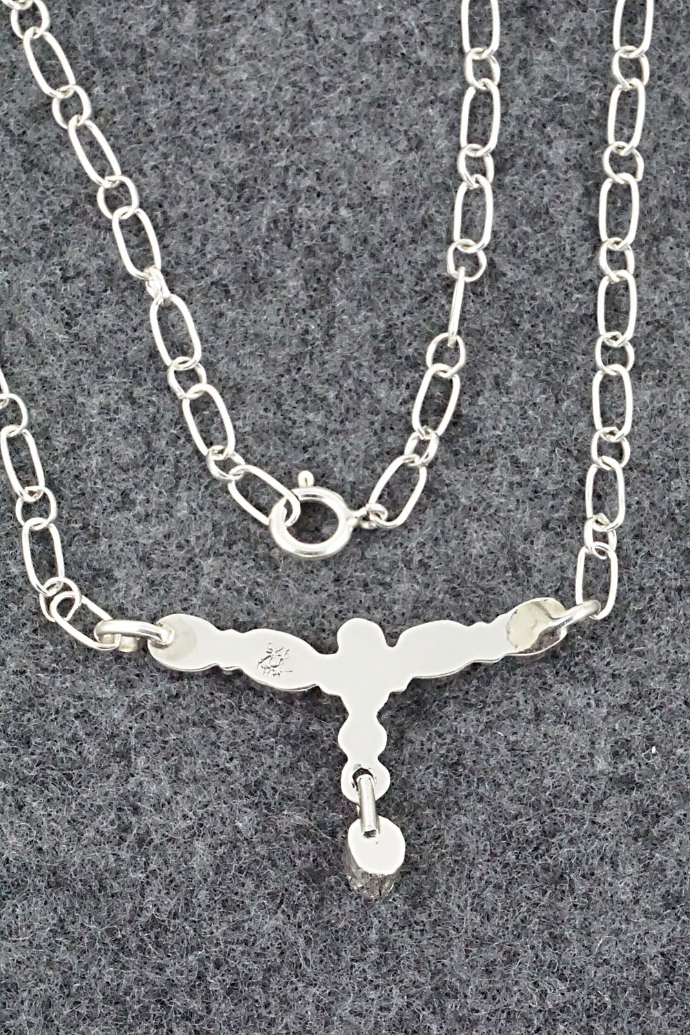 Turquoise & Sterling Silver Necklace - Loretta Smith