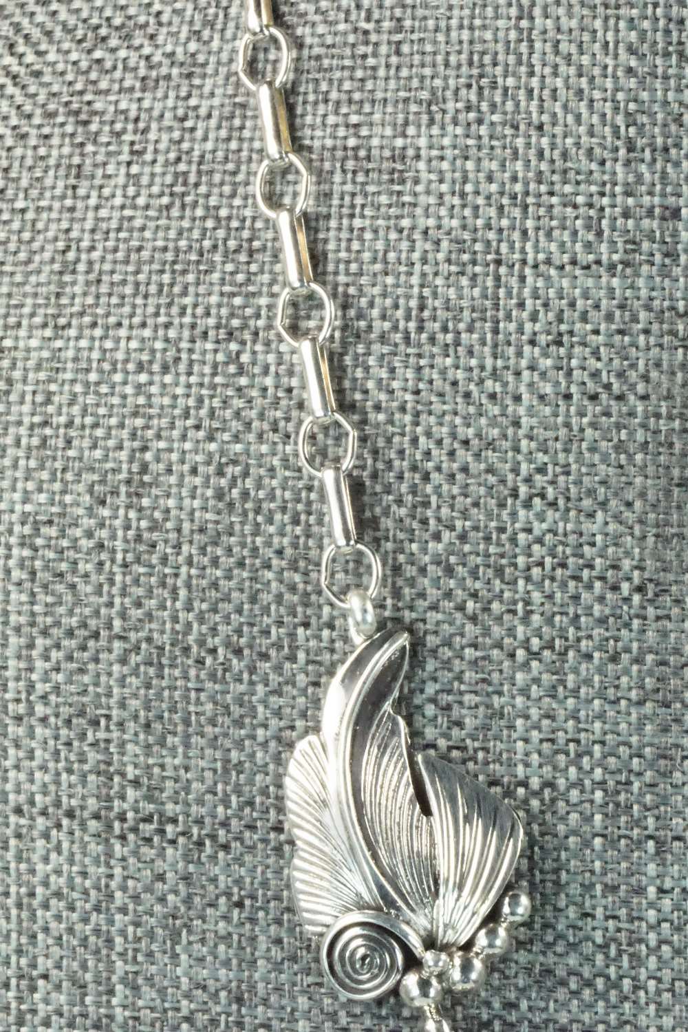 Turquoise & Sterling Silver Necklace- Tom Lewis
