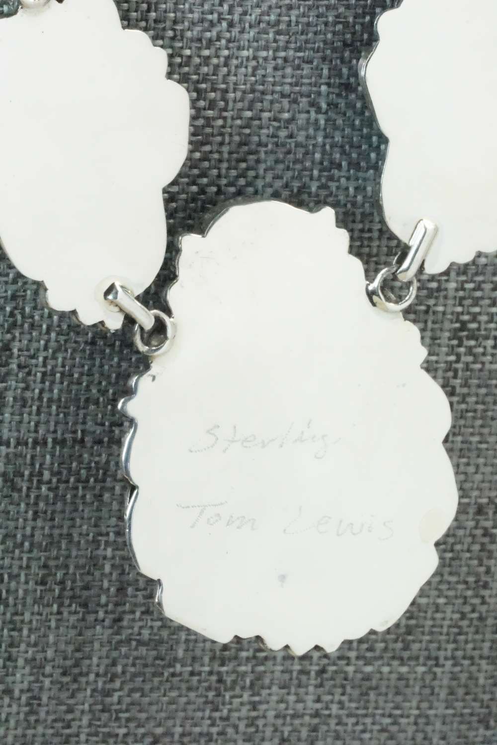 Turquoise & Sterling Silver Necklace- Tom Lewis