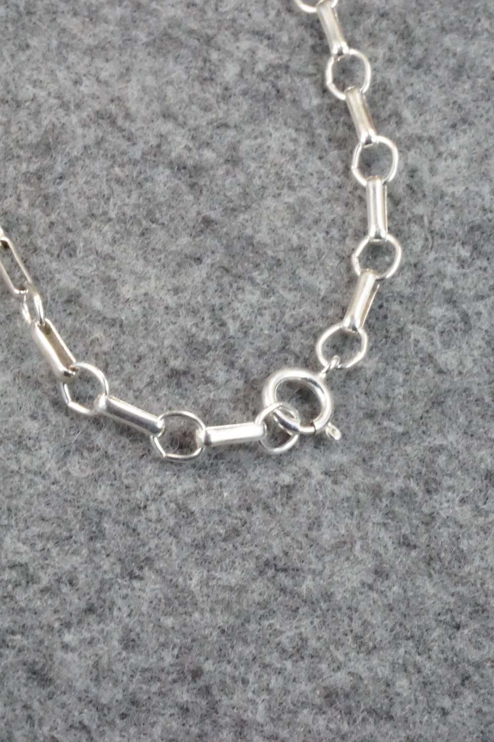 Turquoise & Sterling Silver Necklace- Tom Lewis