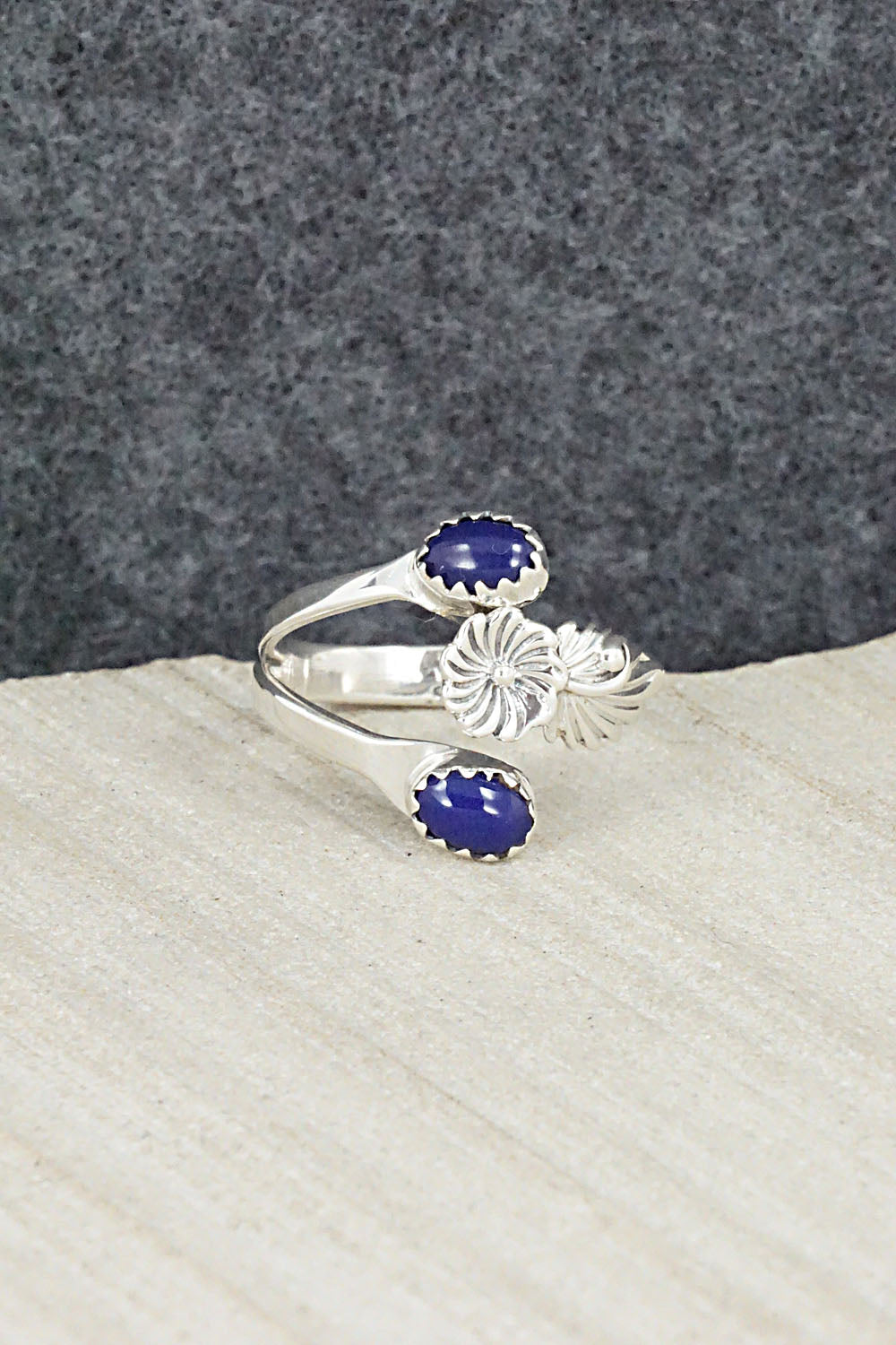 Lapis & Sterling Silver Ring - Harris Largo - Size 7.5