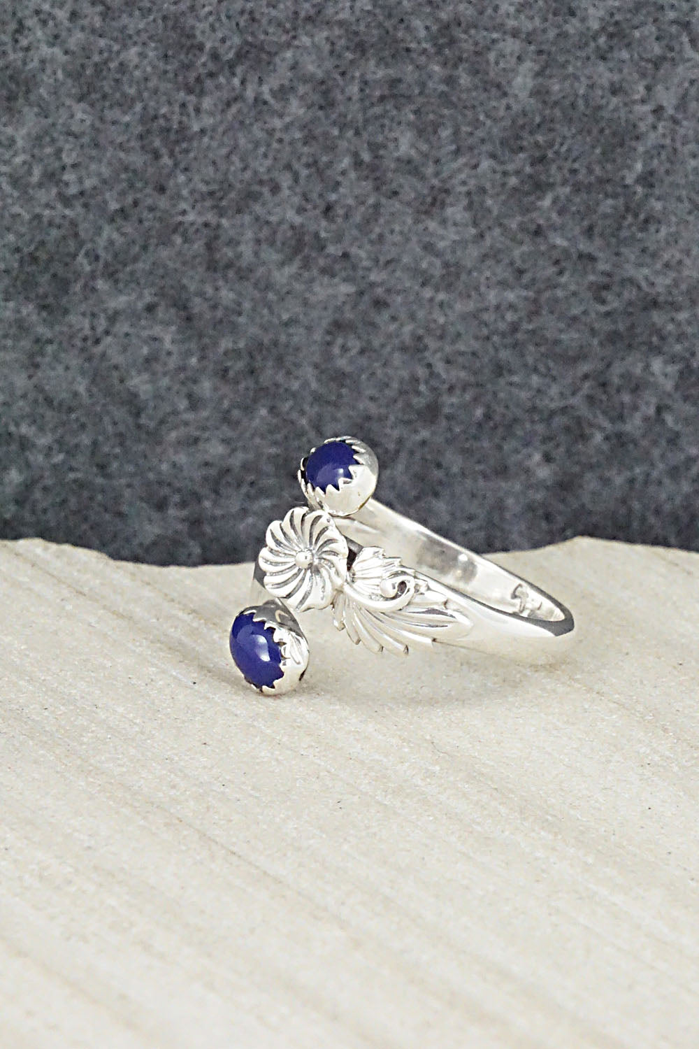Lapis & Sterling Silver Ring - Harris Largo - Size 7.5
