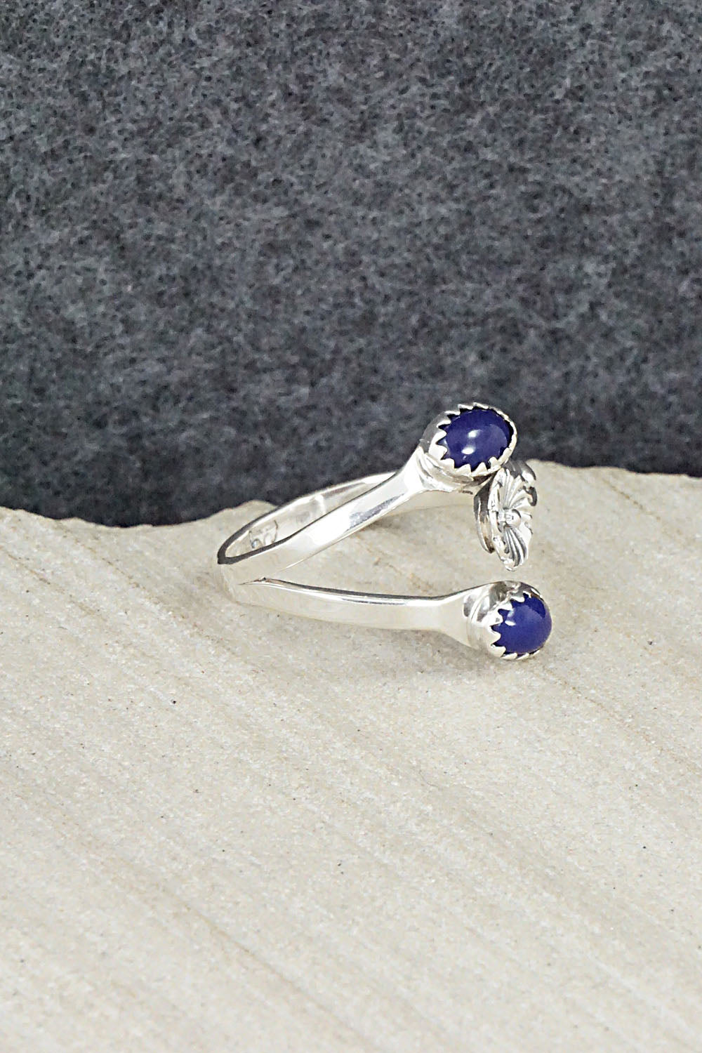 Lapis & Sterling Silver Ring - Harris Largo - Size 7.5