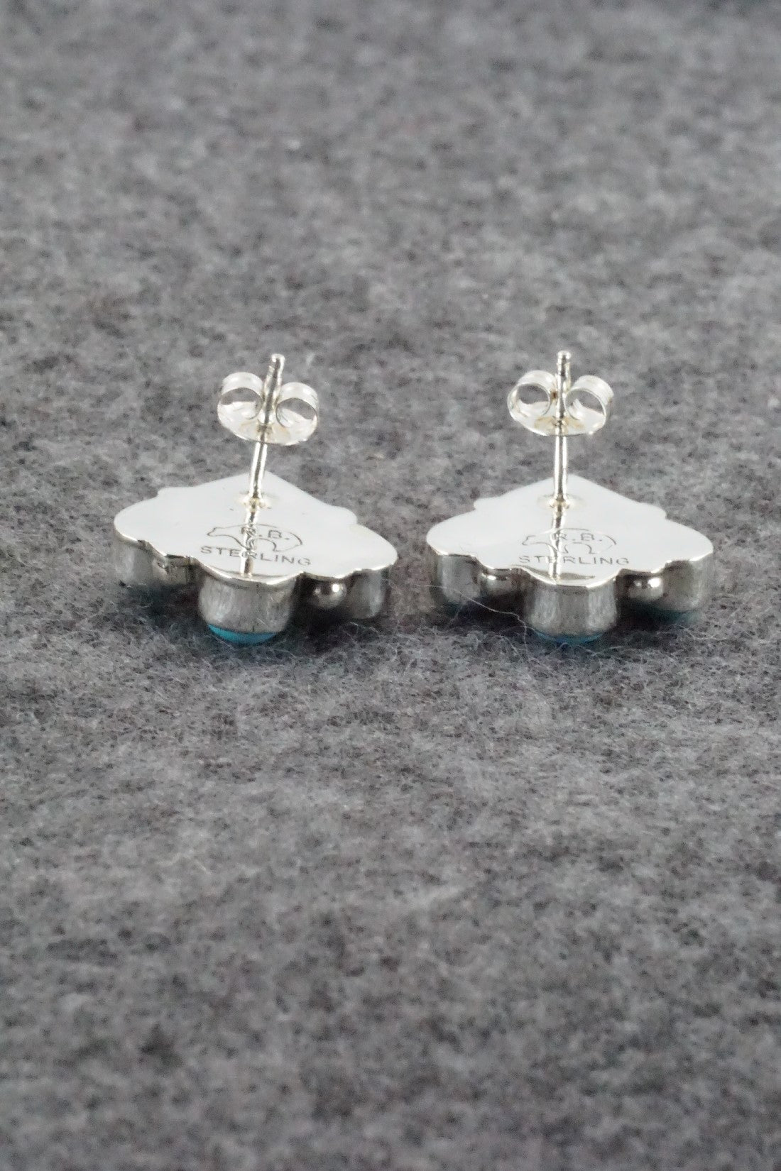 Turquoise & Sterling Silver Earrings - Verley Betone
