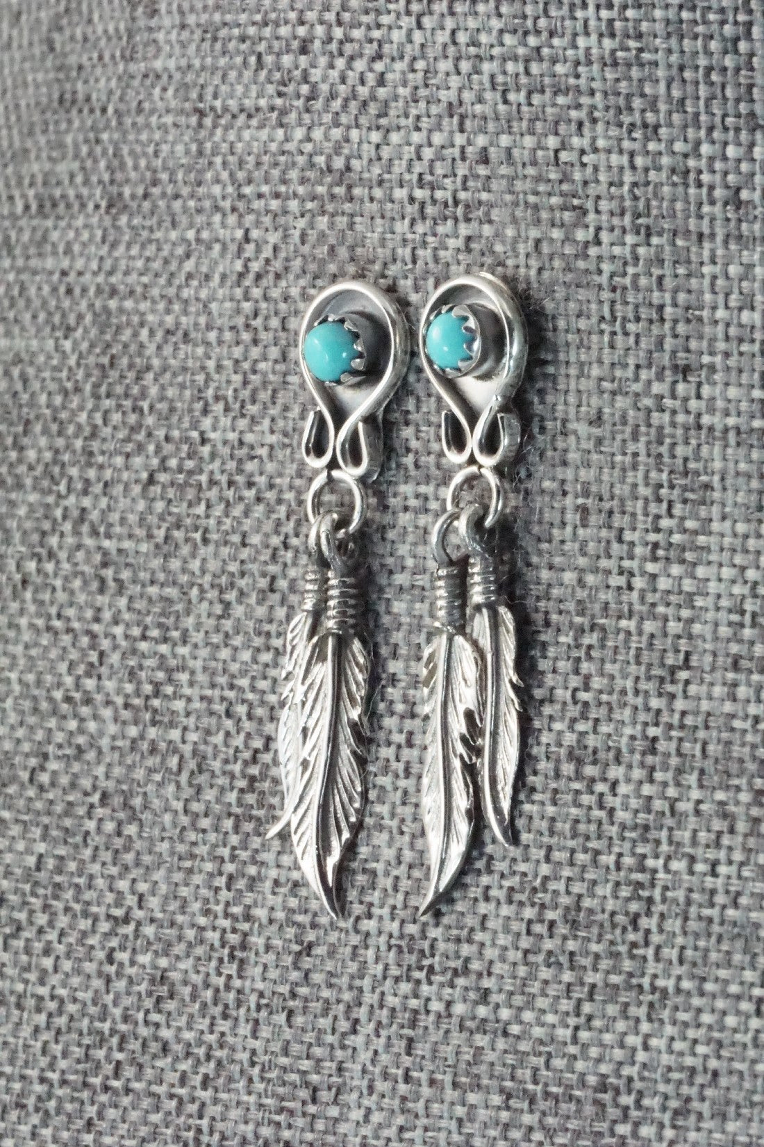Turquoise & Sterling Silver Earrings - Janice Largo