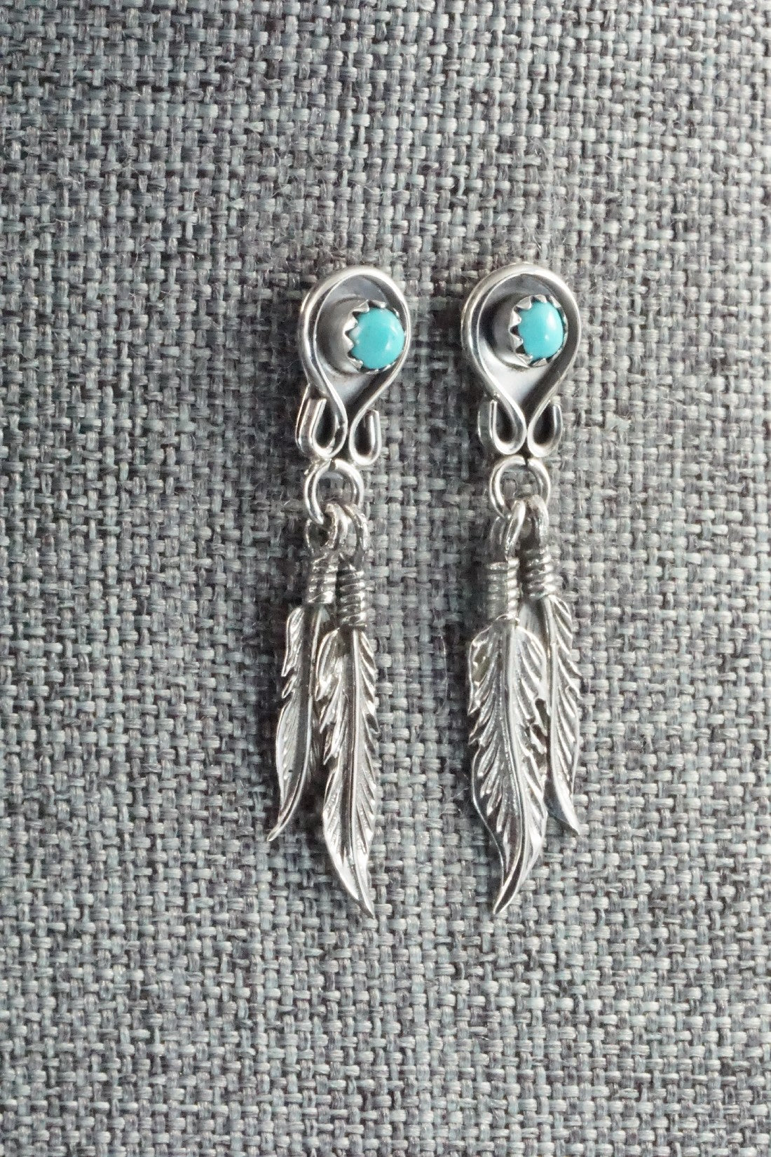 Turquoise & Sterling Silver Earrings - Janice Largo