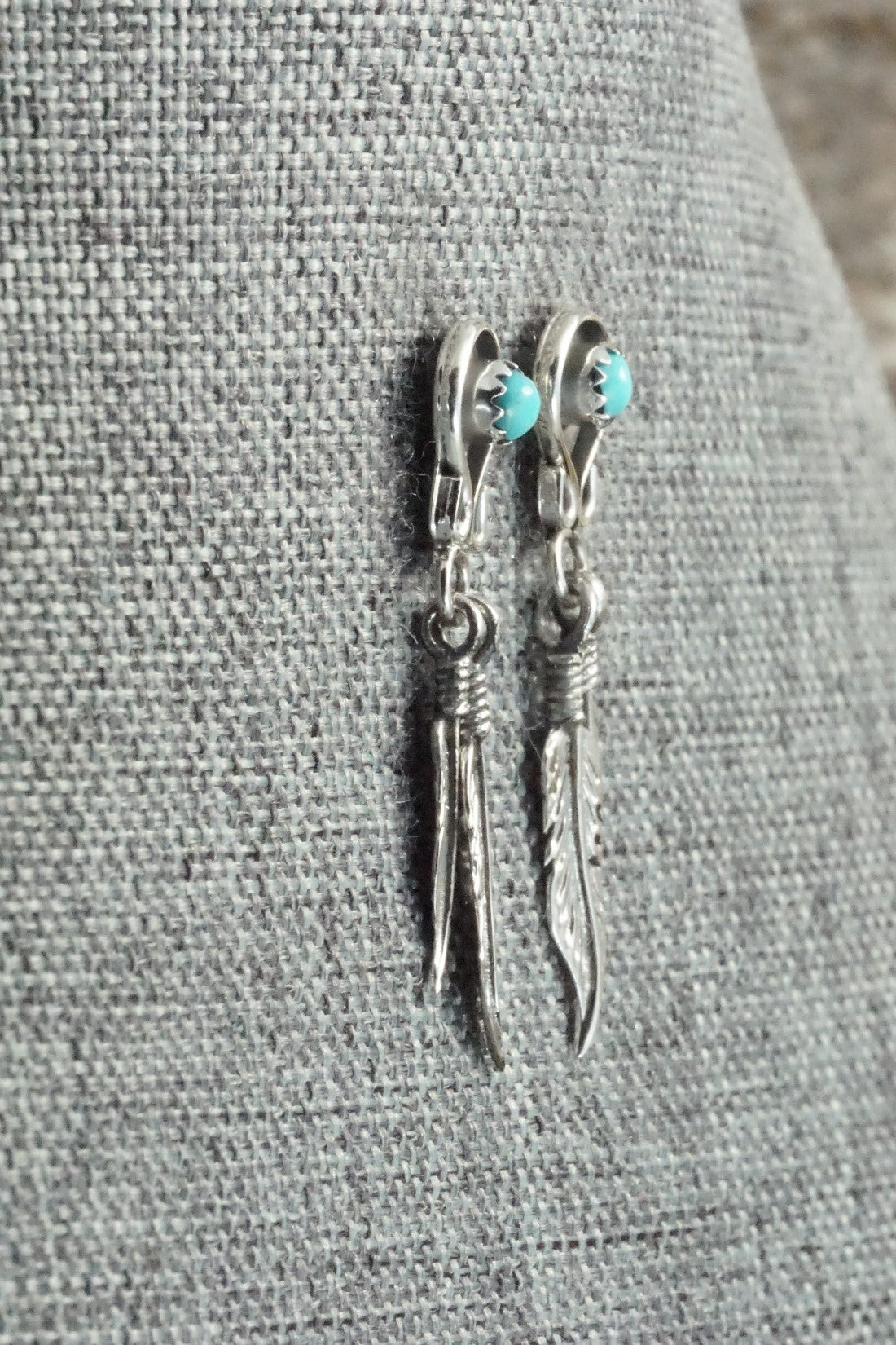 Turquoise & Sterling Silver Earrings - Janice Largo