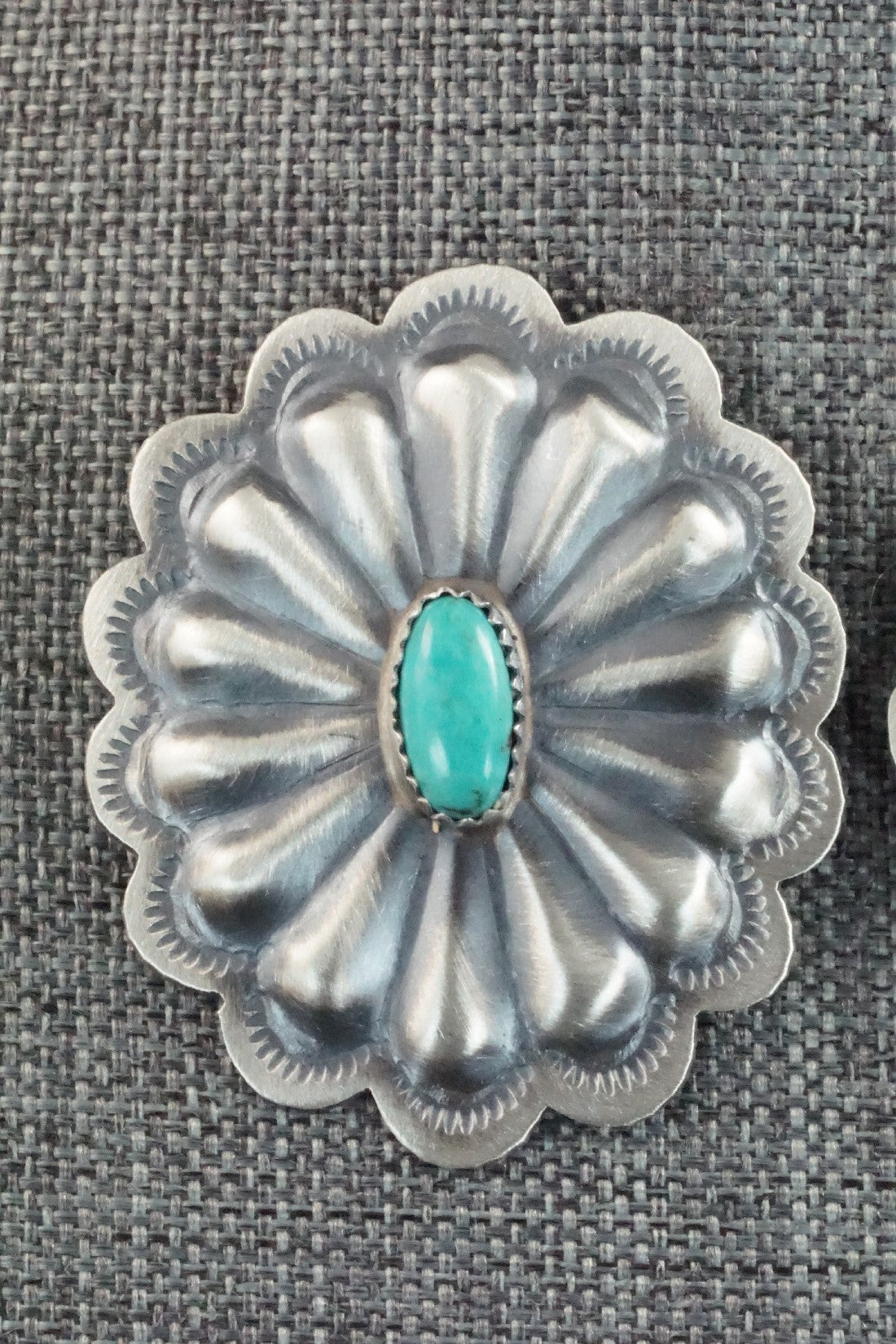 Turquoise & Sterling Silver Earrings - Dale Morgan