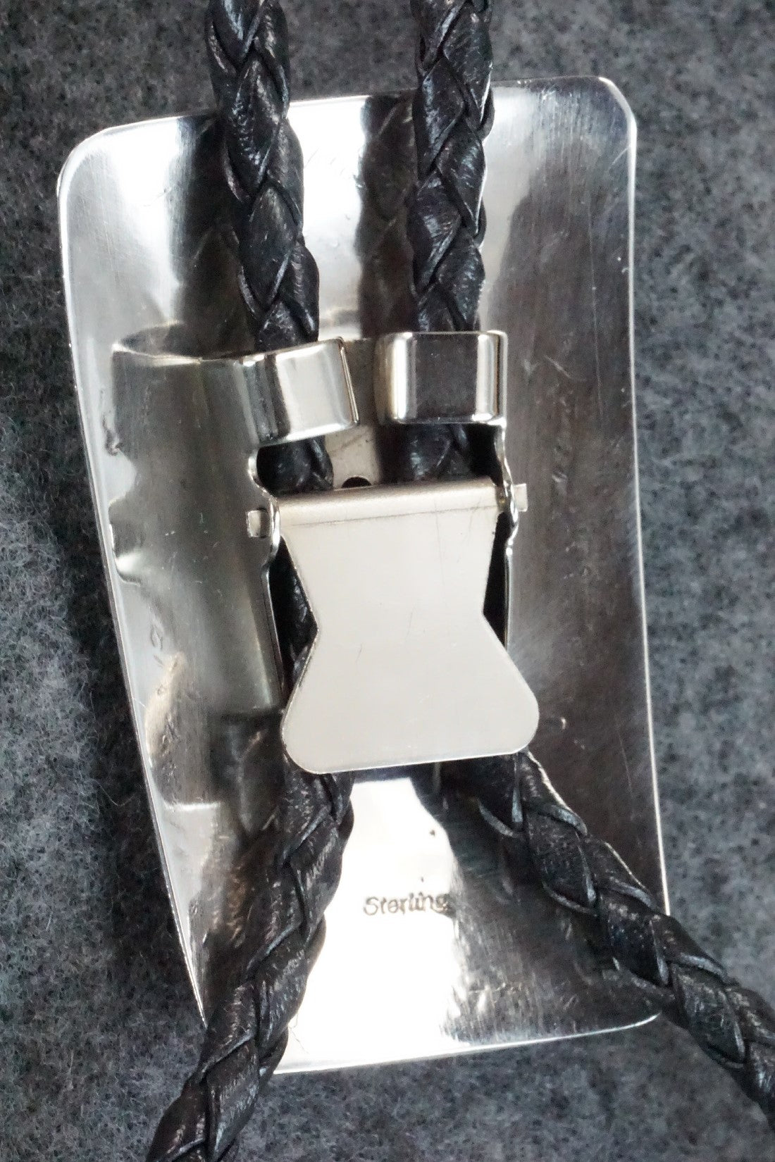 Coral & Sterling Silver Bolo Tie - Wilbur Myers