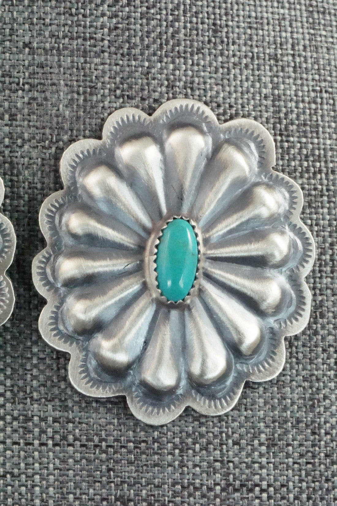 Turquoise & Sterling Silver Earrings - Dale Morgan