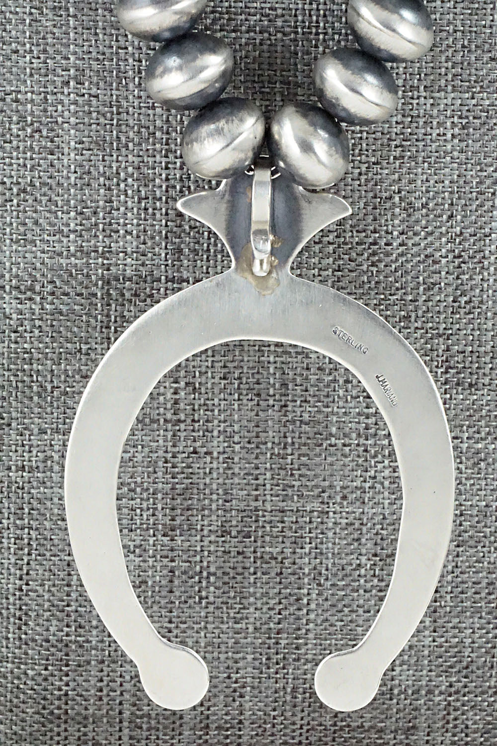 Turquoise & Sterling Silver Navajo Pearl Necklace - Jan Mariano