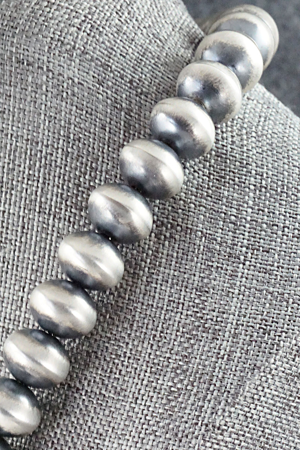 Turquoise & Sterling Silver Navajo Pearl Necklace - Jan Mariano