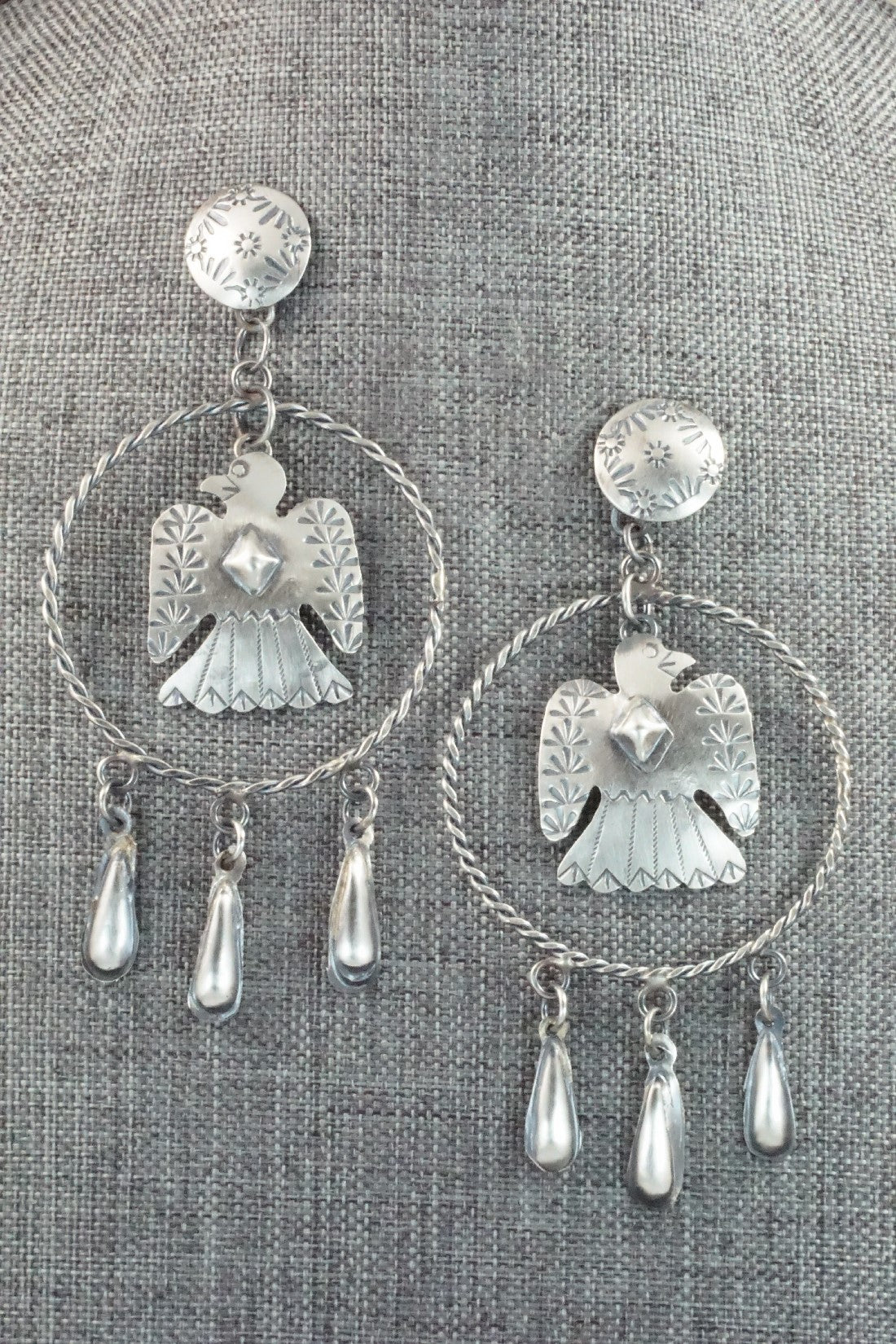 Sterling Silver Earrings - Tim Yazzie