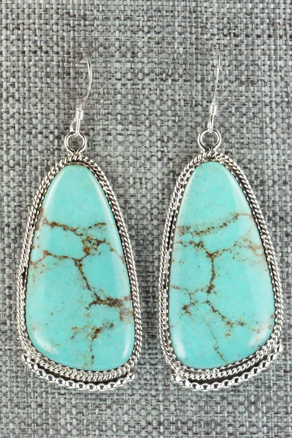 Turquoise & Sterling Silver Earrings - Sharon McCarthy