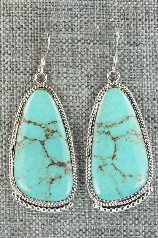 Turquoise & Sterling Silver Earrings - Sharon McCarthy