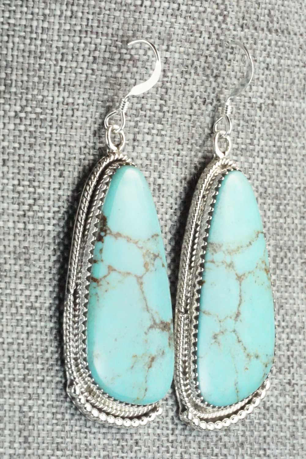 Turquoise & Sterling Silver Earrings - Sharon McCarthy