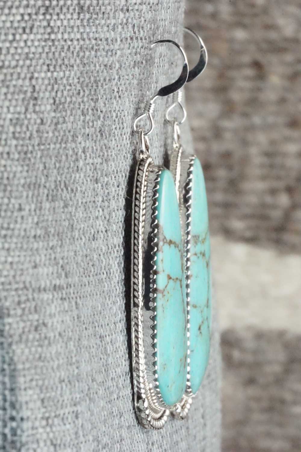 Turquoise & Sterling Silver Earrings - Sharon McCarthy