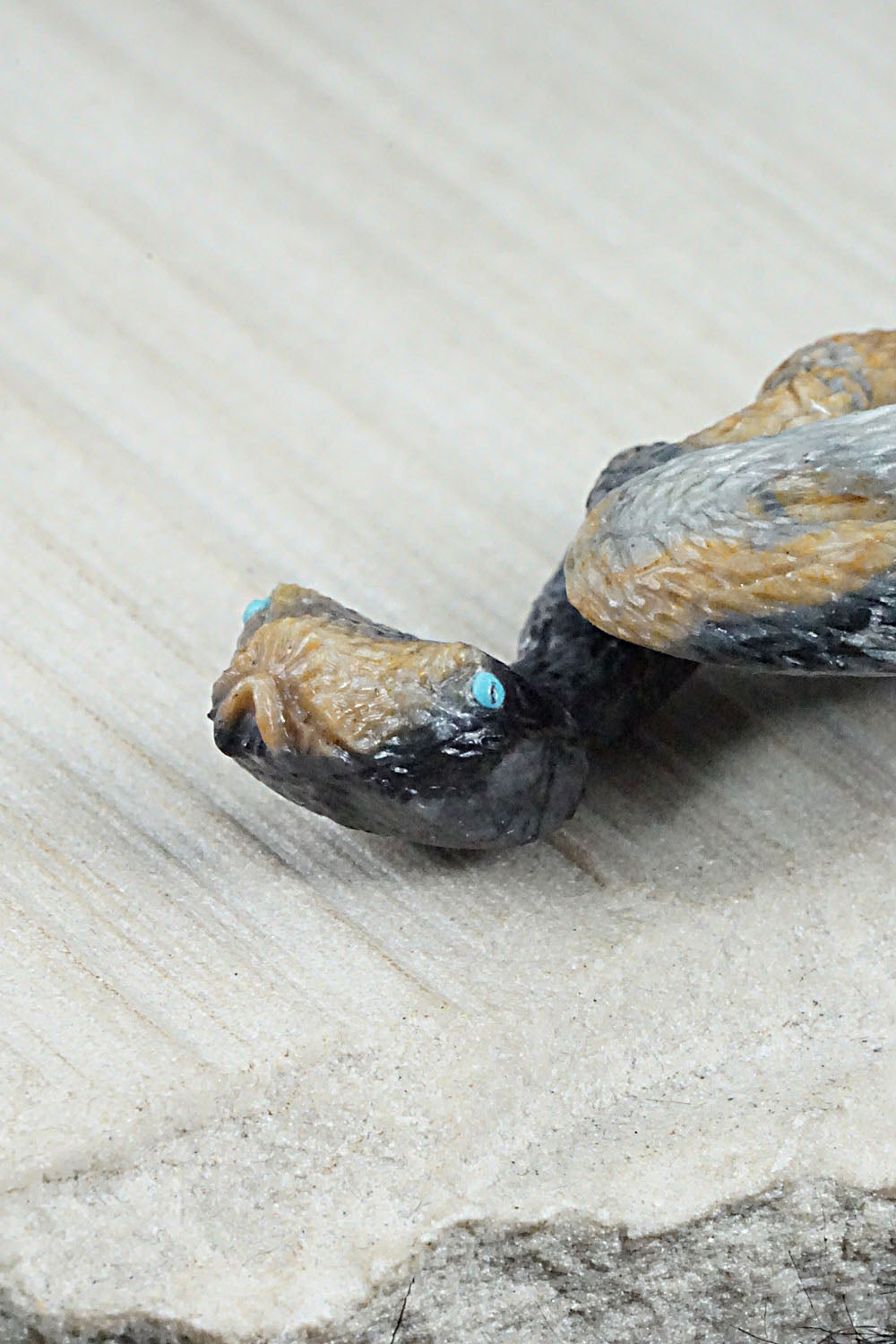 Rattlesnake Zuni Fetish Carving - Travis Lasiloo