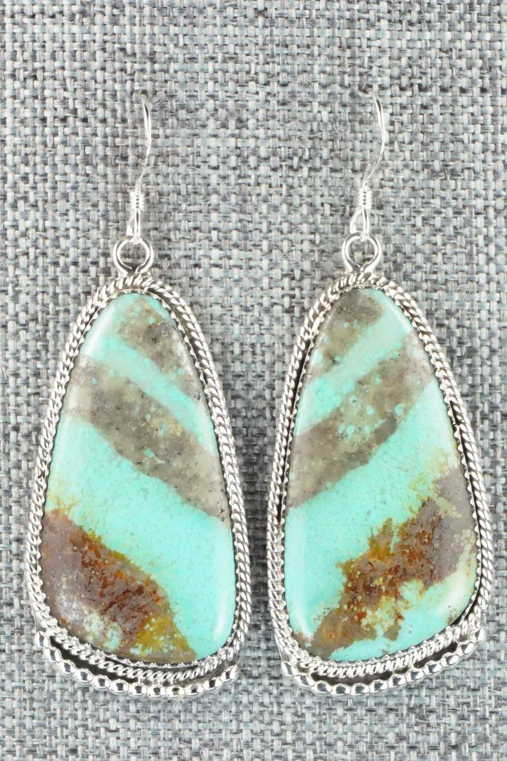 Turquoise & Sterling Silver Earrings - Sharon McCarthy