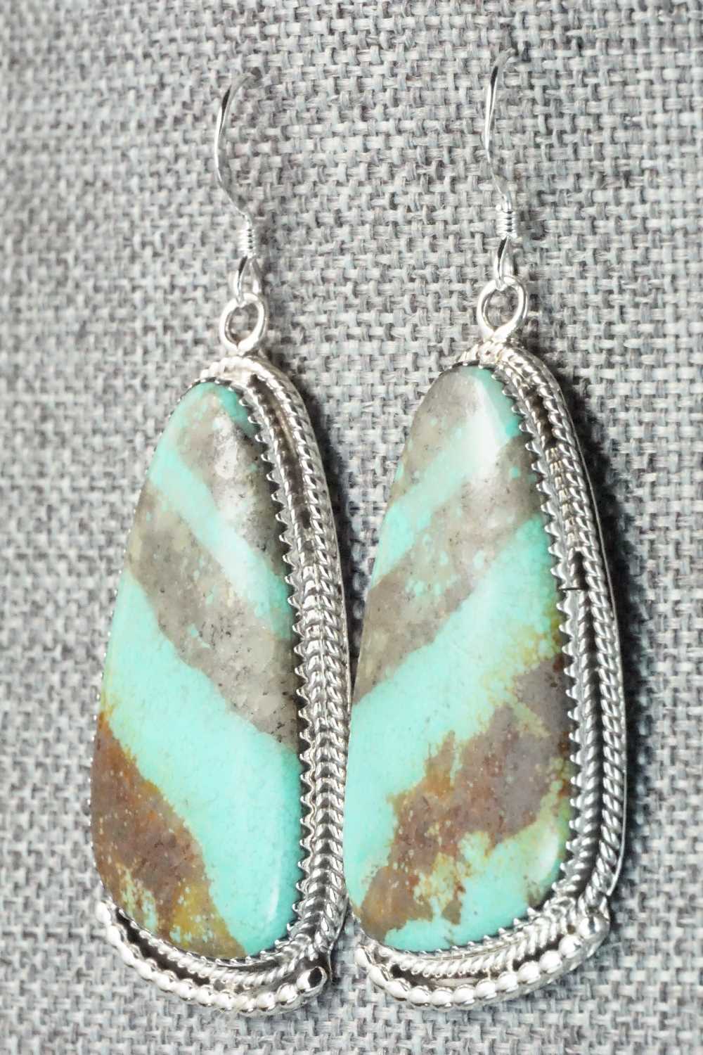 Turquoise & Sterling Silver Earrings - Sharon McCarthy