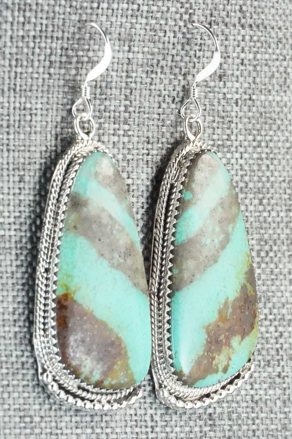 Turquoise & Sterling Silver Earrings - Sharon McCarthy