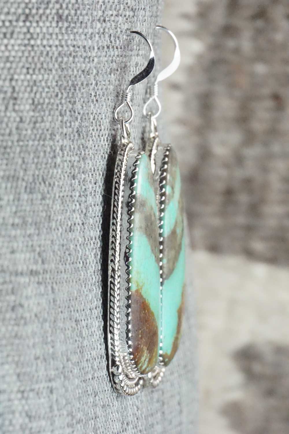 Turquoise & Sterling Silver Earrings - Sharon McCarthy